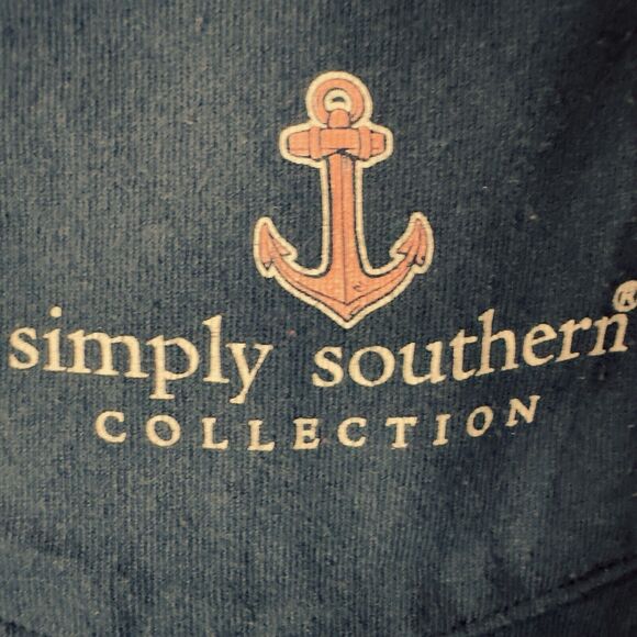SIMPLY SOUTHERN "Hope Anchors The Soul" Graphic w/Boat Anchor Blue Medium TShirt - Picture 5 of 11